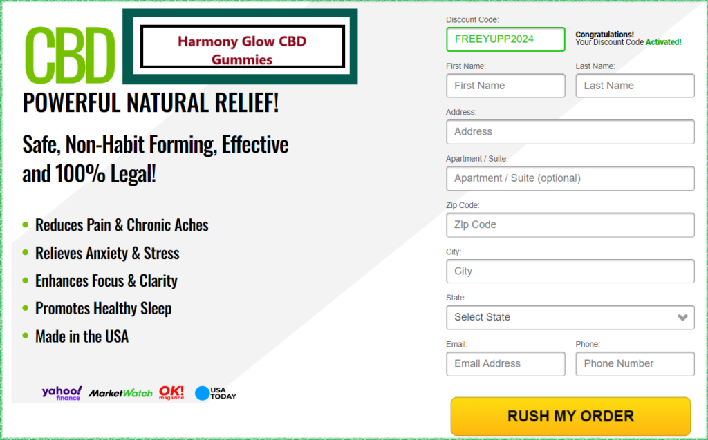 Harmony Glow CBD Gummies Buy